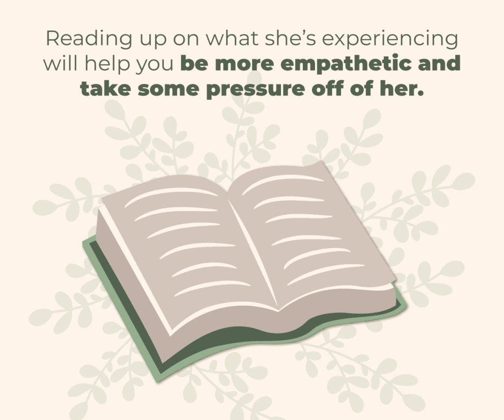 check in with her on how shes been feeling and the state of her mental health