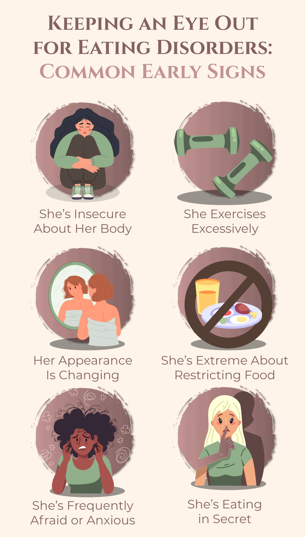 she exercises excessively