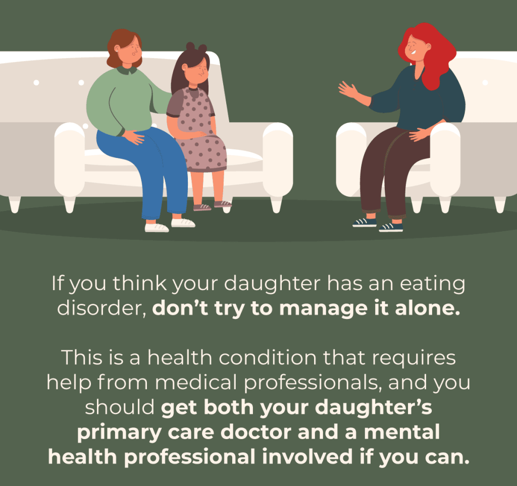 what to do if you suspect your teen girl has an eating disorder
